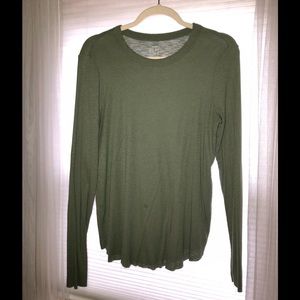 Army Green Long Sleeve Tee